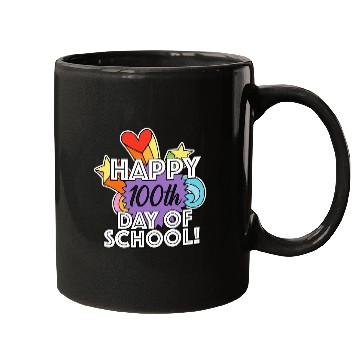 Discover Happy 100th Day of School Student or Elementary Teacher Mugs
