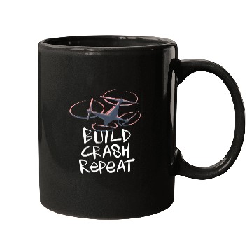 Discover Drone Build Crash Repeat Mugs