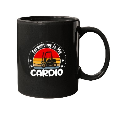 Discover Forklifting Is My Cardio Certified Forklift Operator Driver 1 Mugs