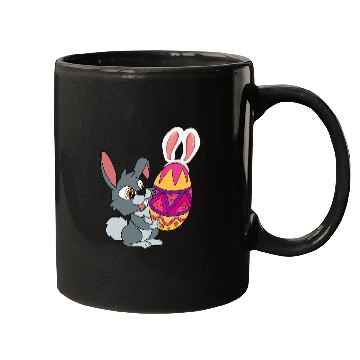 Discover Rabbits Happy Easter Cute Easter Egg Rabbit Bunny Lover Easter Mugs