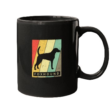 Discover Foxhound Dog Retro Vintage Mugs