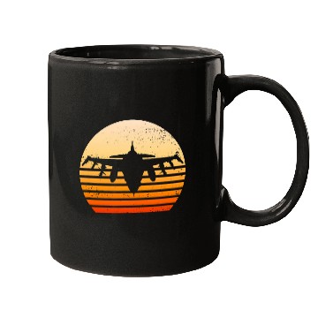Discover Retro vintages Pilot Fighter Jet 1 Mugs