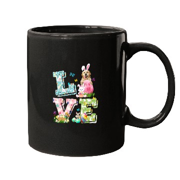 Discover Goldie Easter Love Costume Golden Retriever Dog Puppy Lover Golden Retriever Dog Mugs