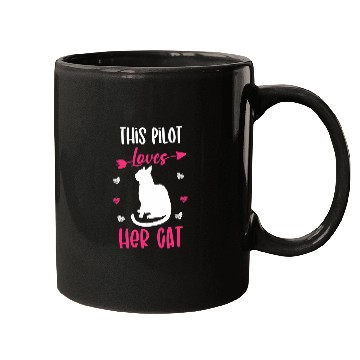 Discover This Pilot Loves Her Cat Funny Cat Owner Mugs