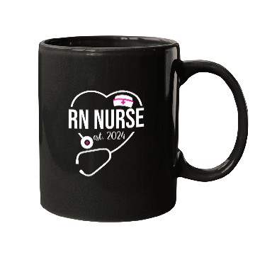 Discover RN nurses Est 2024 Registered nurses Graduation New RN nurses Mugs