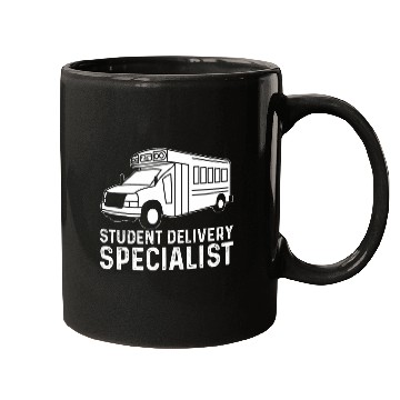 Discover Funny Student Delivery Specialist Yellow School Bus Driver Mugs