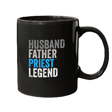 Discover Husband Father Priest Legend Funny Occupation Office Mugs