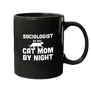 Discover Sociologist By Day Cat Mom By Night Mugs