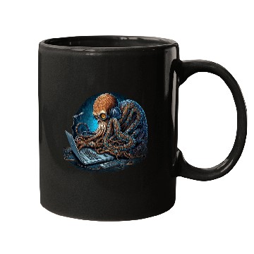 Discover Octopus Programmer Computer Programming Mugs