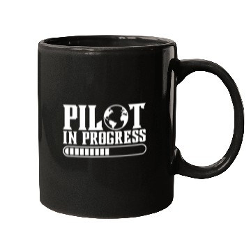 Discover Pilot In Progress Aviation Student Future Airline Captain Mugs