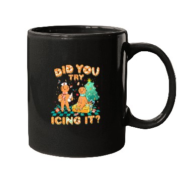 Discover did you try icing it gingerbread nurses christmas squad Mugs