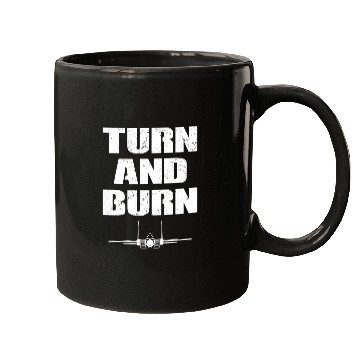 Discover Turn and Burn Fighter Jet Mugs