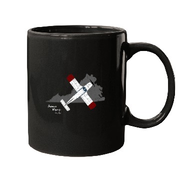 Discover PA32 Cherokee Six over Virginia Pilot Design Mugs