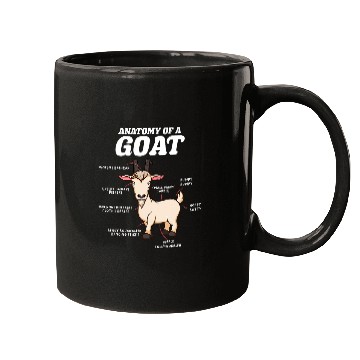 Discover Goats Lover Anatomy of a goat Mugs