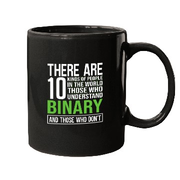 Discover Geek Binary Code Joke Programmer Mugs