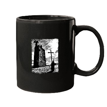 Discover Priest and the Devil Gothic Art Grungy Aesthetic Dark Horror Mugs