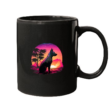 Discover Retro Aesthetic Thai Ridgeback dog Mugs