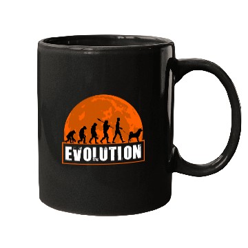 Discover Akita Dog Dad Human Evolution Gift Mugs
