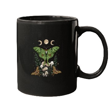 Discover Fairy Grunge Fairycore Aesthetic Goth Luna Moth Mushroom Mugs