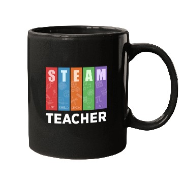 Discover STEAM TEACHER Science Technology Engineering Arts Math 2 Mugs