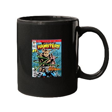 Discover Reading Book Comic Book Cover Page Magazine Figure Hamster Reader Mugs