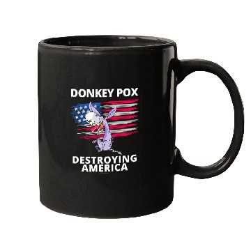 Discover Donkey Pox Destroying America AntiBiden Conservative Mugs