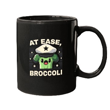Discover At Ease Broccoli Funny Graphic Tees 1 Mugs