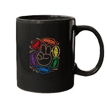 Discover Accept Adapt Advocate Inclusion Equity Equality SPED Teacher Mugs