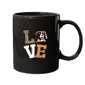 Discover Love Cavalier King Charles Spaniel Dog Lovers Leopard Print Mugs