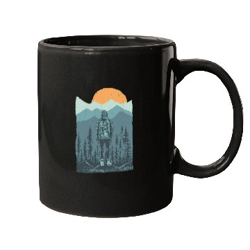 Discover Hiking Hiker Outdoor Hiker 162 Hike Mugs