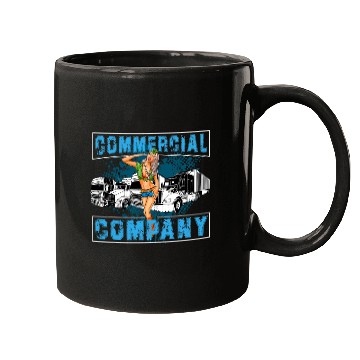 Discover Commercial Company CB Talk Trucker Design Mugs