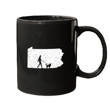 Discover Australian Shepherd Walking Pennsylvania Dog Lover Mugs