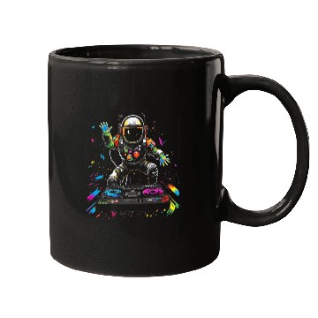 Discover Astronaut EDM Dance Festival Space Planets Solar System 8 Mugs