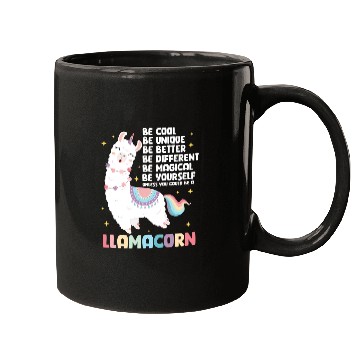 Discover Llama Unicorns Be A Llamacorn Mugs