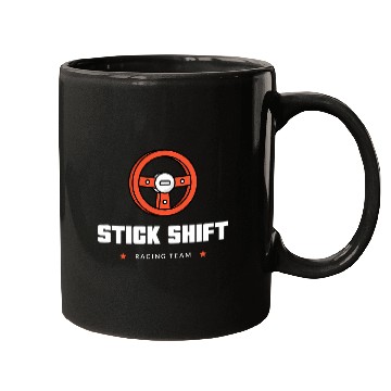 Discover Funny Manual Transmission Car Racing Stick Shift Design Mugs