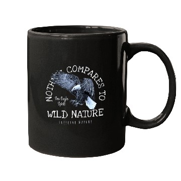 Discover Bald Eagle 2Nothing Compares To Wild Nature 2WhiteBlue Mugs