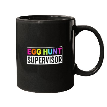 Discover Egg hunt supervisor colorful matching easter egg hunting Mugs