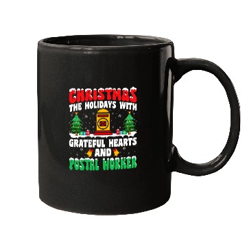 Discover Mailman Postman xmass Christmas Holidays with Postal Worker Mugs