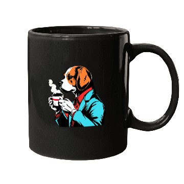 Discover Beagle Coffee Funny Dog Beverage Mugs