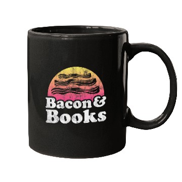 Discover Bacon and Books or Librarian Mugs