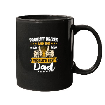 Discover Fork Lift Truck Forklift Operator Dad 1 Mugs