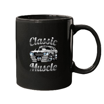 Discover Classic Muscle Car Hot Rod Cartoon Mugs