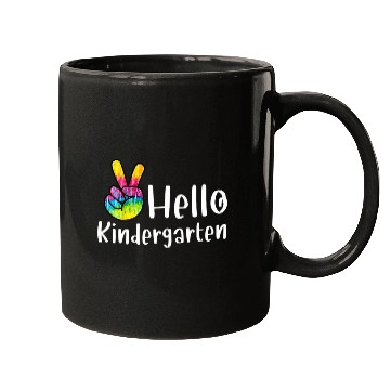 Discover Hello Kindergarten Teacher Student First Day School Tie Dye Mugs