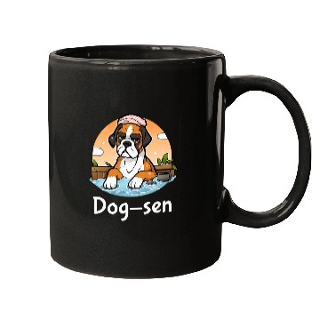 Discover Boxer Pet Dogsen Funny Hot Spring Mugs