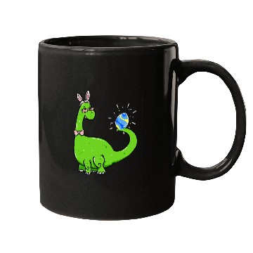 Discover Brontosaurus Bunny Ears Egg Easter Day Dinosaur Dino Boys 1 Mugs