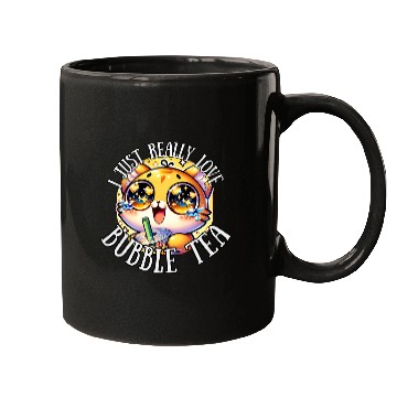Discover Bubble Tea Kawaii Cat Boba Tea Mugs