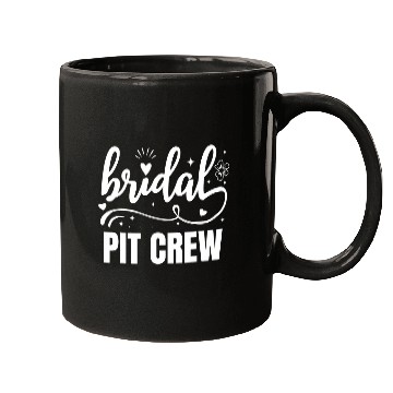 Discover Brides Pit Crew Racing Wedding Bridal Party Mugs