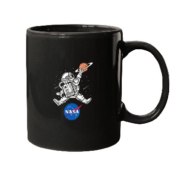 Discover Funny Basketball Astronaut Basketball NASA Mugs