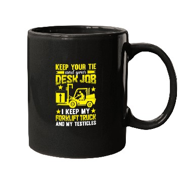 Discover Funny Forklift operator Warehouse Worker Forklifts Driver 4 Mugs