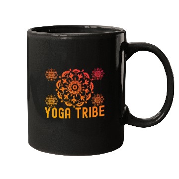 Discover Yoga Tribe Lotus Instructor Student Meditation 1 Mugs